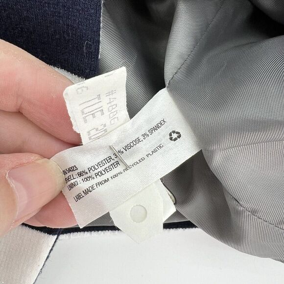 GAP Academy Blazer, Navy & White Stripes, Knit, Fully Lined, Size 2 - Picture 4 of 4